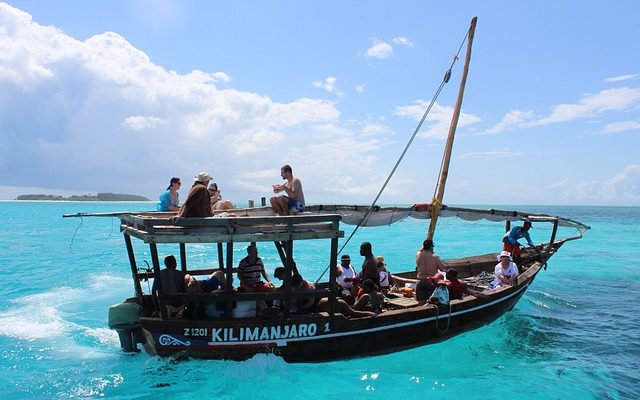 Boat trip during your Zanzibar Beach Safari